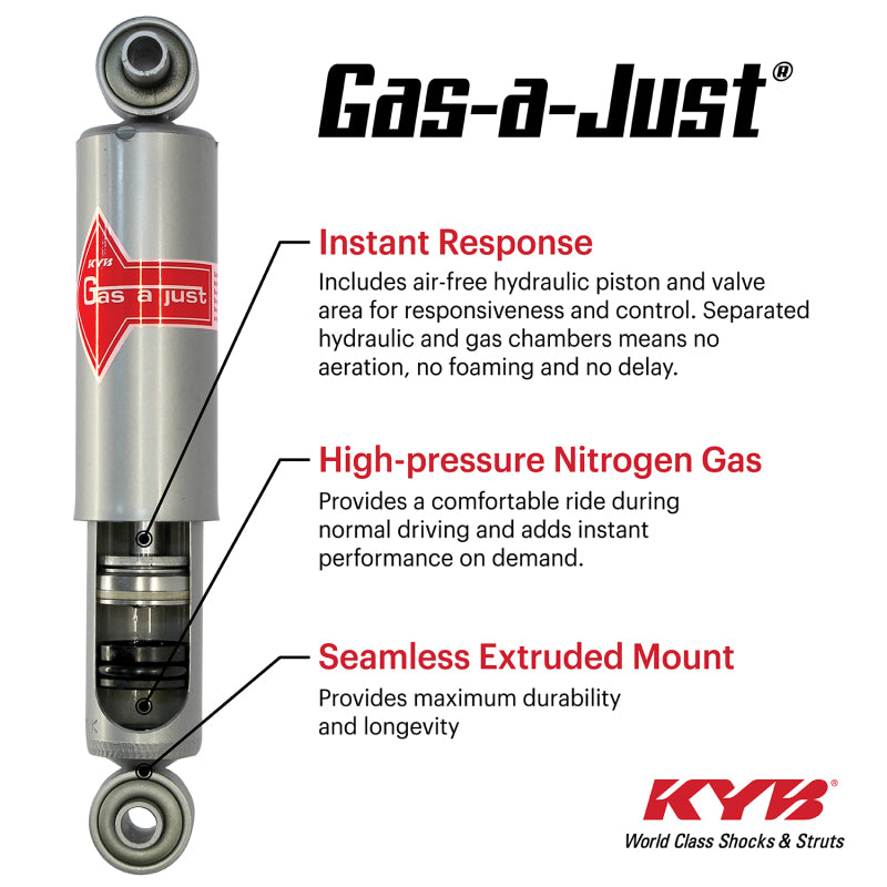 KYB Shocks & Struts Gas-A-Just Rear INFINITI QX4 (2WD) 2001-03 INFINITI QX4 (4WD) 1999-03 NISSAN Pat