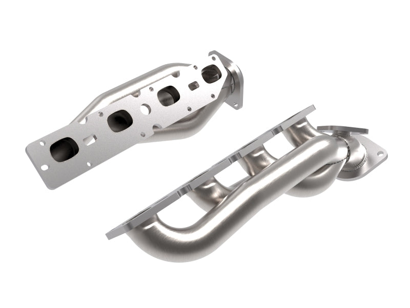 aFe Power Twisted Steel 304 Stainless Steel Shorty Header for 2019-2021 Ram 2500/3500 6.4L V8 - 48-32029