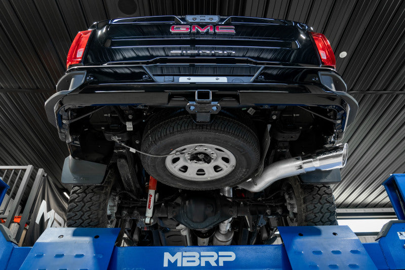 MBRP Armor Lite S60610AL DPF-Back Exhaust System for 2020-2023 Chevrolet Silverado and GMC Sierra 2500HD/3500HD 6.6L