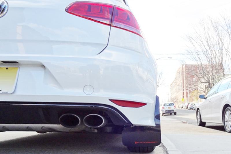 Rally Armor 2015-2016 VW Golf R UR Black Mud Flap w/ Grey Logo