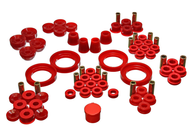 Energy Suspension - eng16.18106R - 1992-1996 Honda Prelude Red Hyper-Flex Master Bushing Set