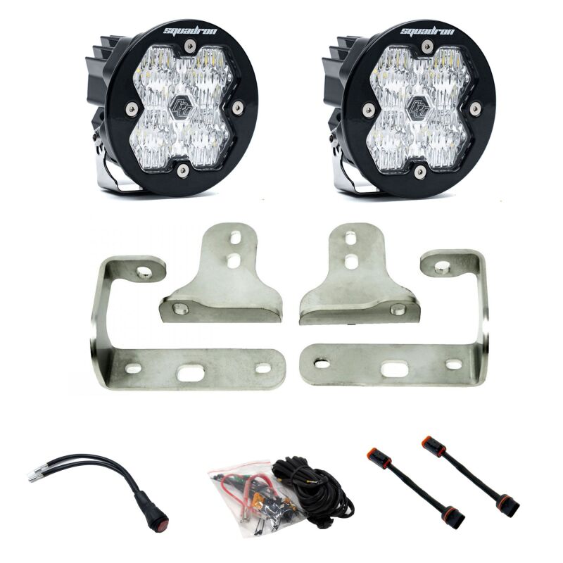 Baja Designs Squadron-R Sport 2.0 Fog Kit for Jeep Wrangler JL/JT and Gladiator 20-25 - Clear