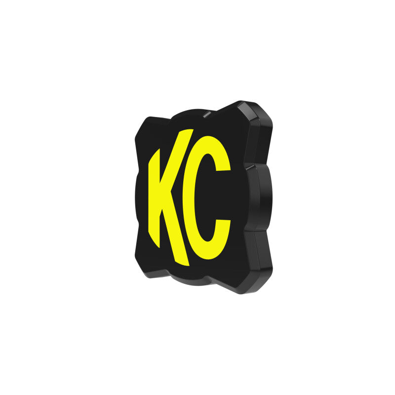 KC HiLiTES FLEX ERA 1 Light Cover KCL5328, Black with Yellow KC Logo