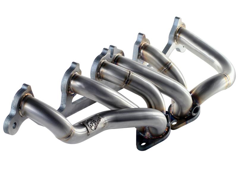 aFe Twisted Steel 304 Stainless Steel Short Tube Headers for 2003-2006 Nissan 350Z and Infiniti G35 V6 3.5L, Part Number 48-36103
