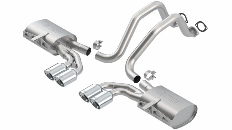 Borla 140426 Touring Cat-Back Exhaust System for 1997-2004 Chevrolet Corvette 5.7L V8