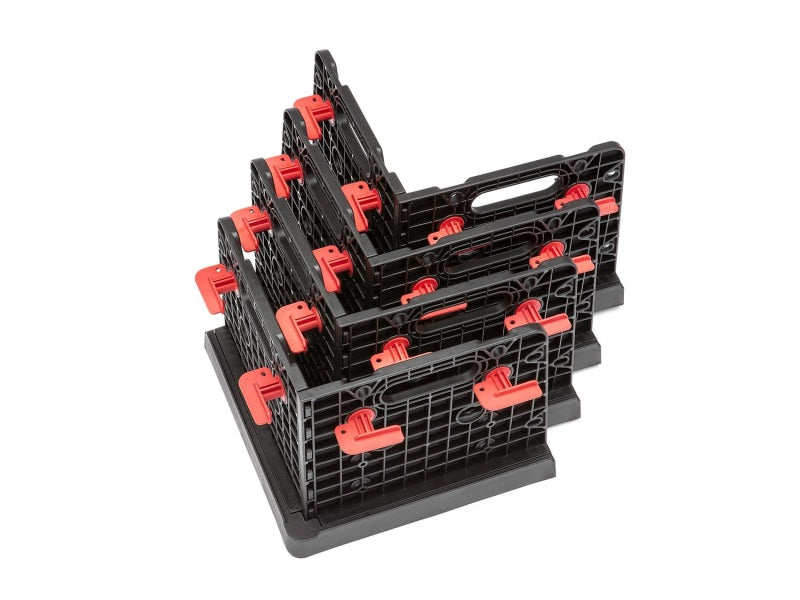 WeatherTech CargoTech Pro Universal Cargo Organizer, 4-Piece Set, Black and Red
