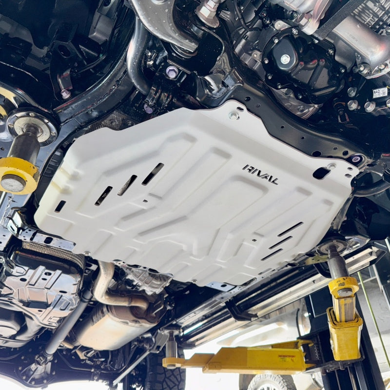 Rival 4x4 Aluminum Transmission Catalytic Converter Skid Plate for Toyota Sequoia and Tundra - Part rll2333.9569.3.6