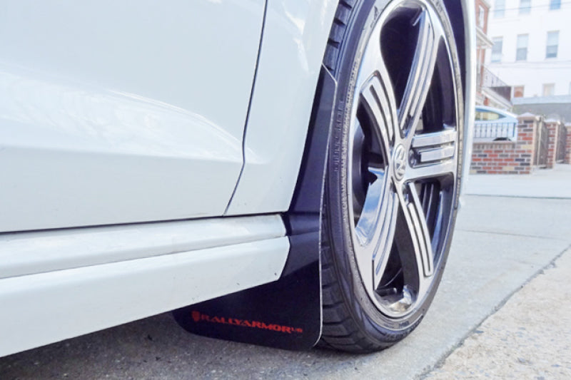 Rally Armor 2015-2016 VW Golf R UR Black Mud Flap w/ Grey Logo