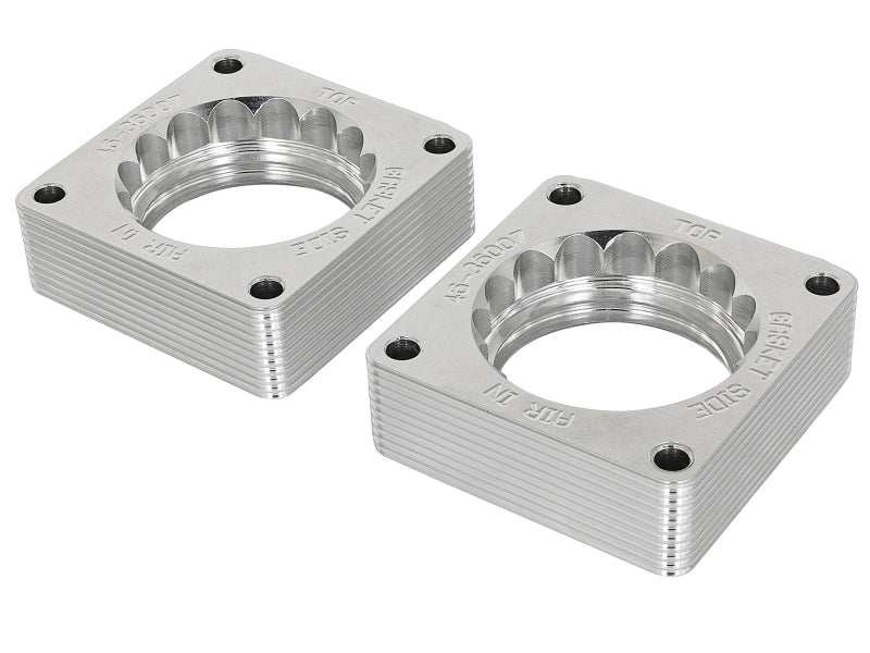 aFe Silver Bullet Throttle Body Spacer Kit for Nissan 370Z and Infiniti VQ37VHR, Part Number 46-36007