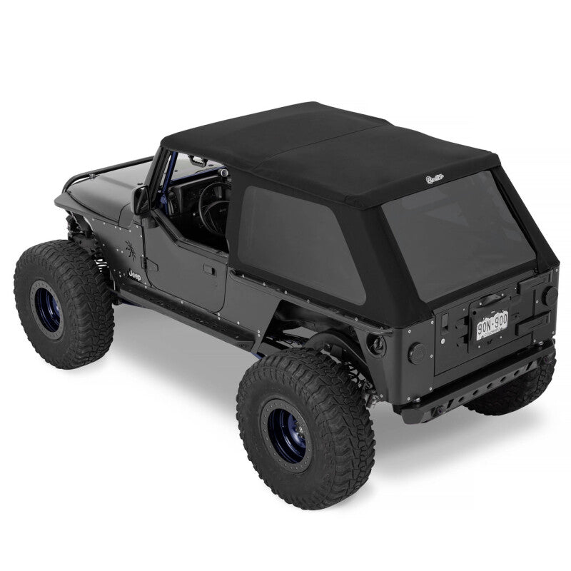Bestop Trektop Soft Top for Jeep Wrangler TJ Unlimited 2004-2006 – Premium Black Twill