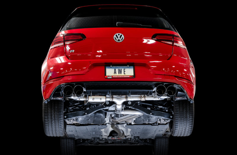 AWE Tuning Audi 8V S3 SwitchPath Exhaust w/Chrome Silver Tips 102mm
