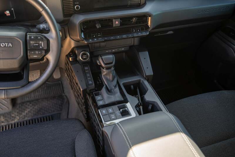 DV8 Offroad Center Console Molle Panels for 2024-2026 Toyota Land Cruiser - dveCCT4-01