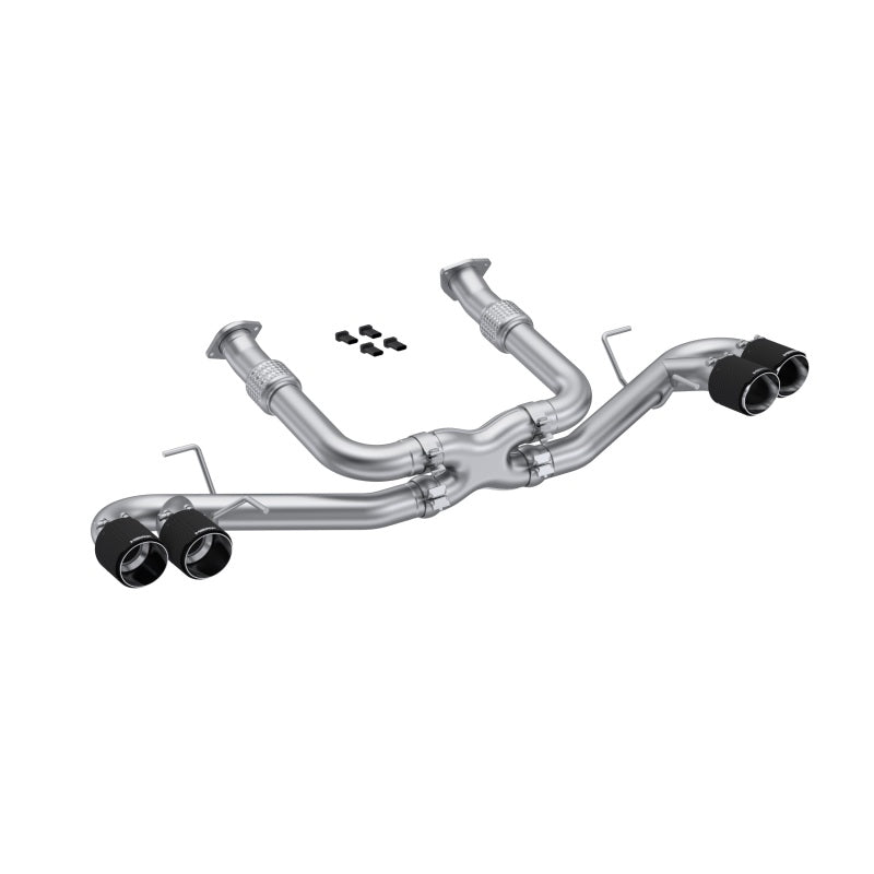 MBRP S70423CF Armor Pro 3-Inch Cat-Back Exhaust for 2020-2026 Chevrolet Corvette C8 with Quad Carbon Fiber Tips