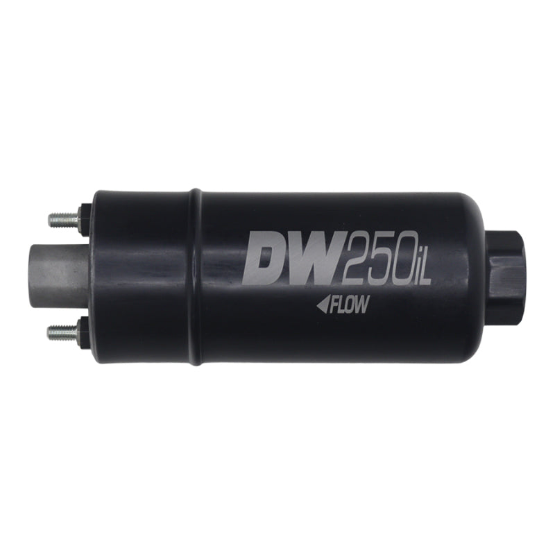 DeatschWerks 250LPH In-Line External Fuel Pump w/ Mounting Brackets
