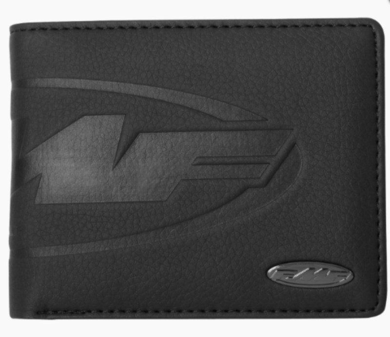 FMF Racing Debossed 2 Wallet in Black - Part Number FMFHO25T194900BLKOS