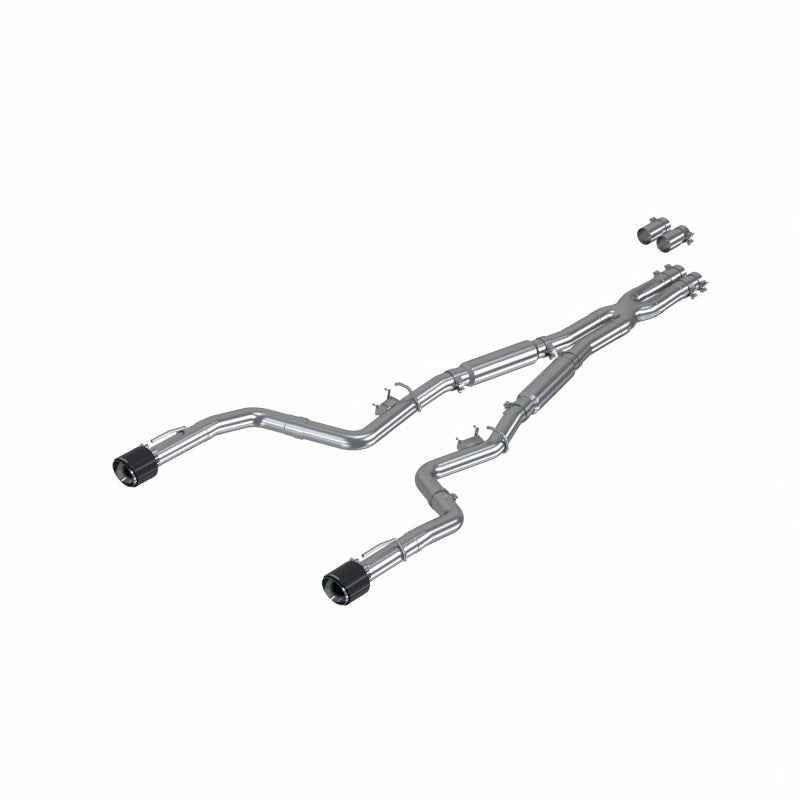 MBRP Armor Pro Cat-Back Exhaust System with Carbon Fiber Tips for 2015–2017 Dodge Charger