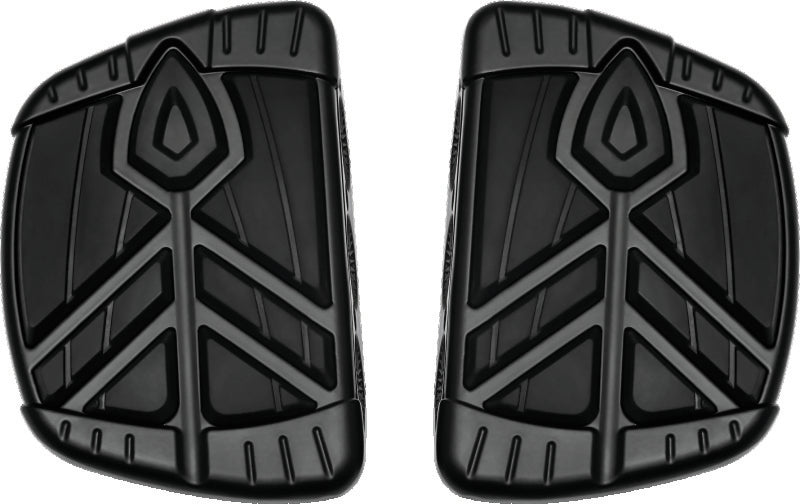 Kuryakyn Spear Mini Floorboards Without Adapter, Satin Black - Part Number 5653