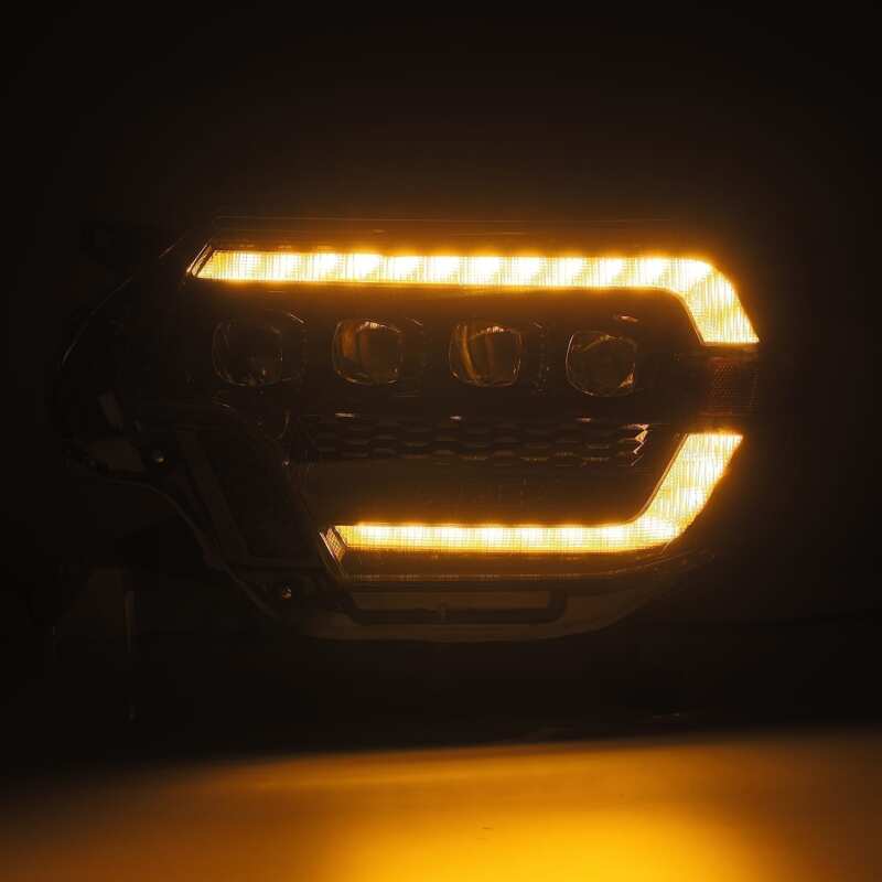 AlphaRex NOVA-Series Projector Headlights for 2012-2015 Toyota Tacoma, Plank Style Black Housing