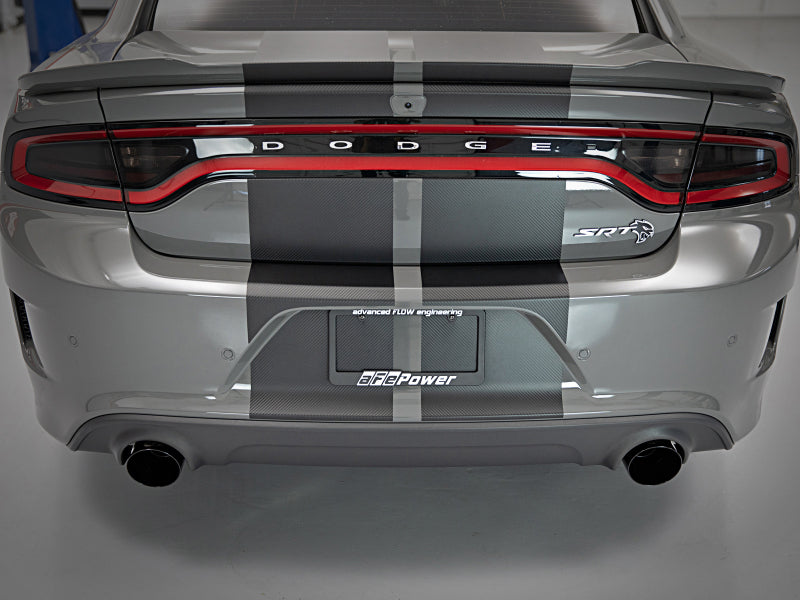 aFe MACH Force-Xp 49C32068-B 4.5-Inch Black OE Replacement Exhaust Tips for 2015-2022 Dodge Charger Hellcat