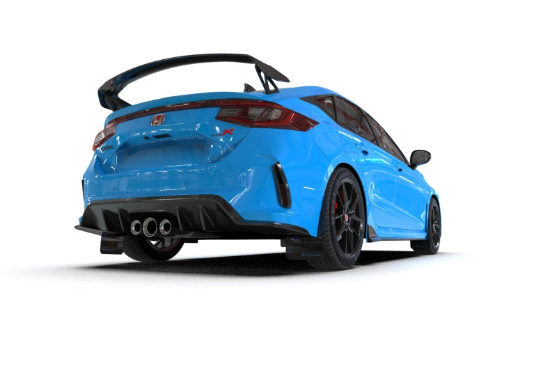 Rally Armor - ralMF97-UR-BLK-RD - 2023-2026 Honda Civic Type R Black Mud Flaps with Red Logo