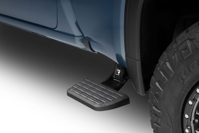 AMP Research BedStep2 Flip-Down Side Step for 2019-2026 Chevrolet Silverado and GMC Sierra 1500 Short Bed - 75415-01A