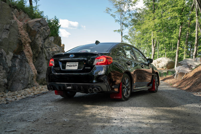 MBRP Armor Pro S48023CF Cat-Back Exhaust for 2011-2015 Subaru Impreza and 2015 WRX/STI, 3-Inch Dual Split Rear Exit