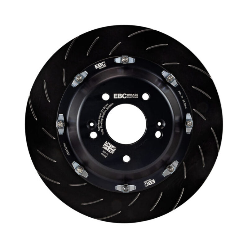 EBC Racing SG2FK-043 Front BBK Replacement Discs for 2013–2019 Volkswagen GTI MK7, Complete Pair