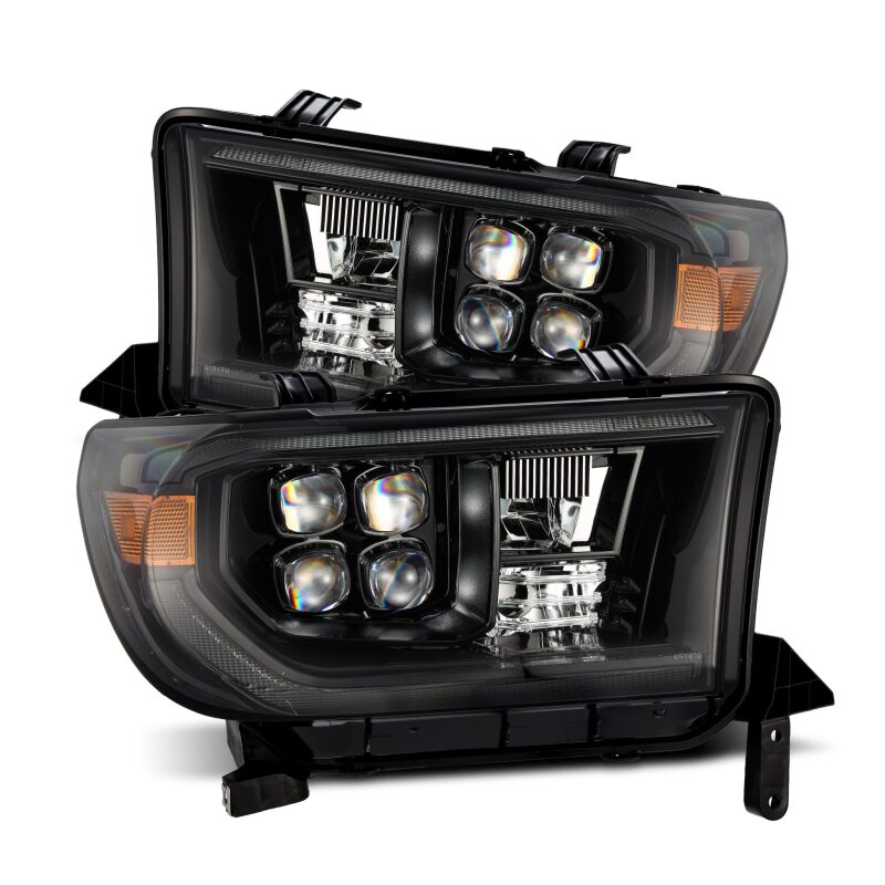 AlphaRex Nova-Series Projector Headlights for 2007-2013 Toyota Tundra, Alpha-Black, Part ARX880820