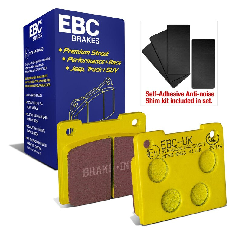 EBC Yellowstuff Front Brake Pads DP4114R for 1966–1974 Lotus Elan 1.6