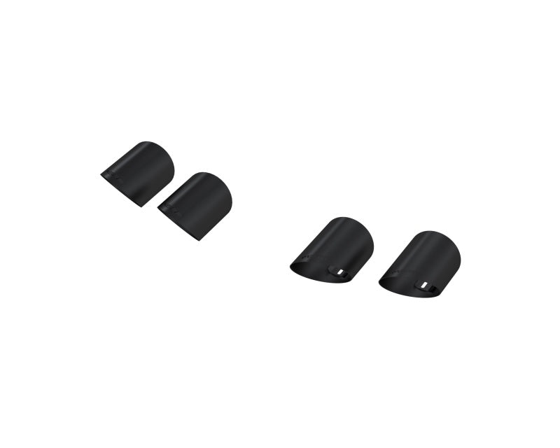 MBRP T5198BLK Armor BLK Quad Exhaust Tip Cover Kit for 2015–2024 Ford Mustang