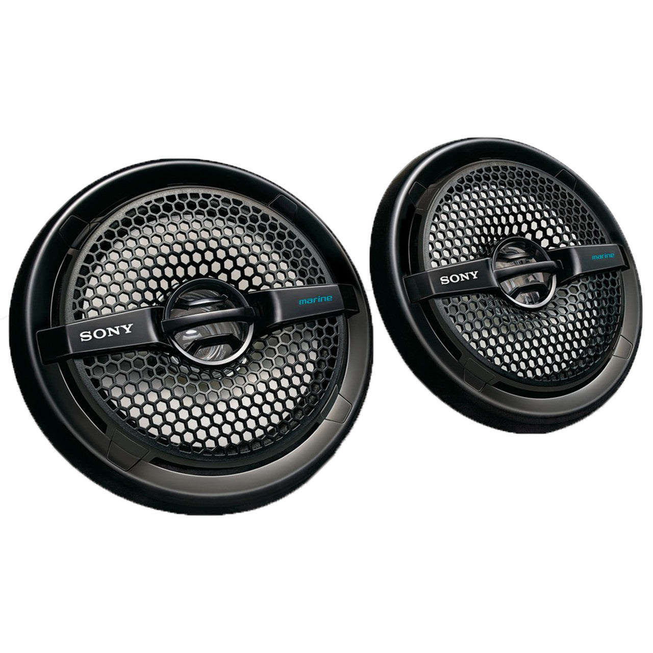 Sony XS-MP1611B 6.5" Dual-Cone Marine Audio Speakers Pair Black 140W Peak - View 1