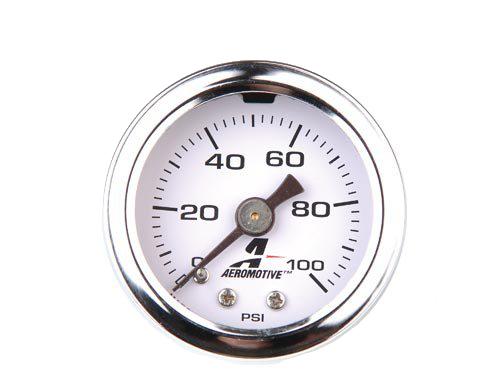 Aeromotive 15632 0-15 PSI Liquid-Filled Fuel Pressure Gauge