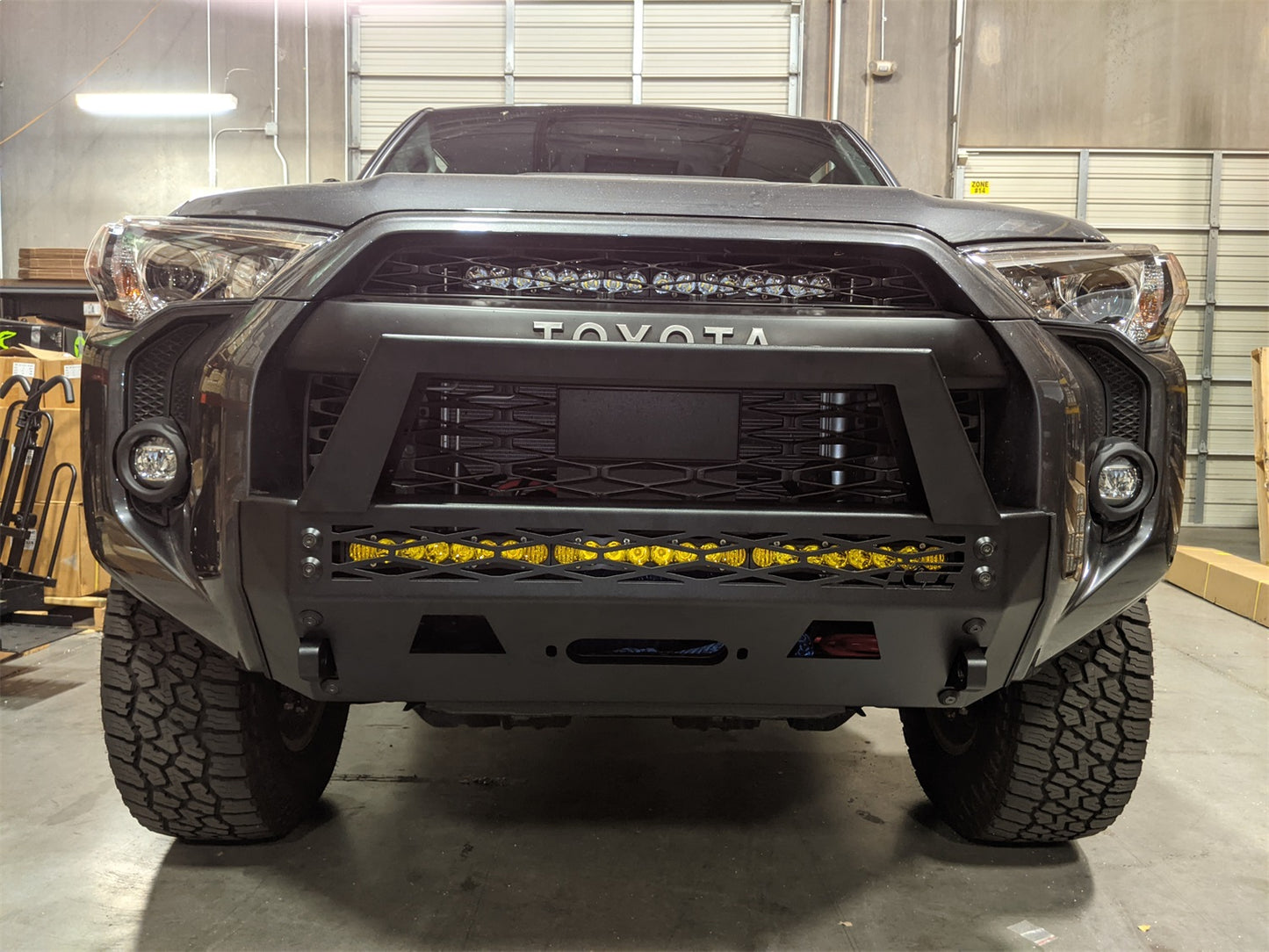 Innovative Creations Inc - AL-FBM71TYN-RT - Bumper- Front - ICI (Innovative Creations) AL-FBM71TYN-RT Alumilite Front Bumper Fits 4Runner