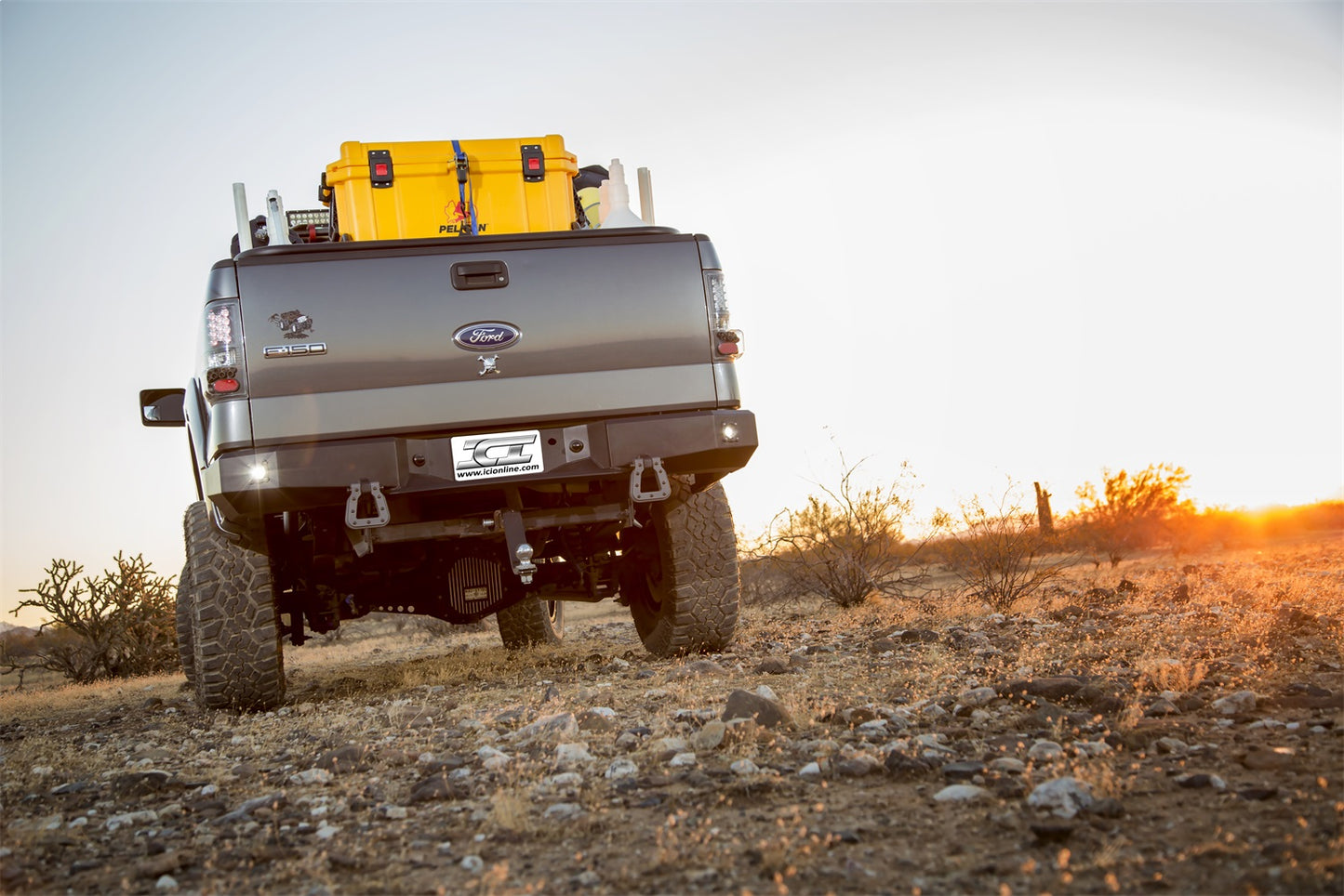 Innovative Creations Inc - AL-RBM85FDN - Bumper- Rear - ICI (Innovative Creations) AL-RBM85FDN Alumilite Rear Bumper Fits 15-23 F-150