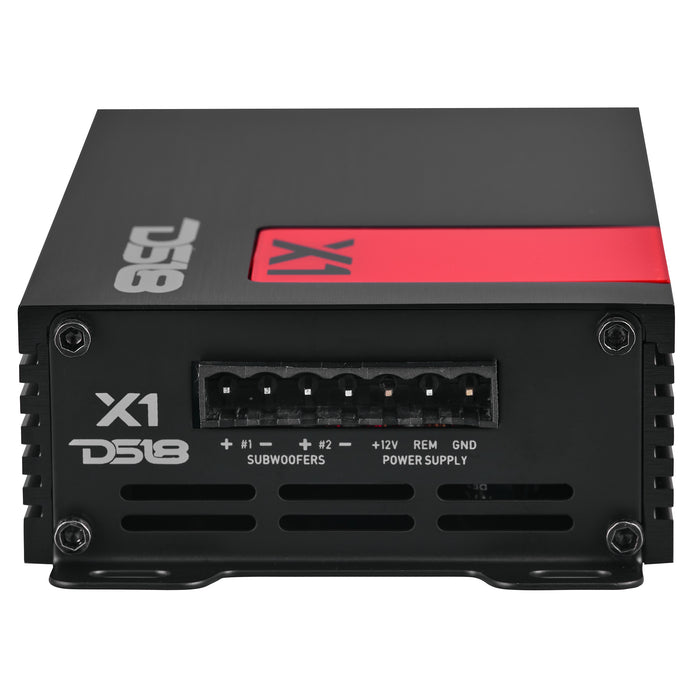 DS18 X 1-Channel Ultra Compact Class D Amplifier 300 Watts Rms @ 1-Ohm SKU: X1