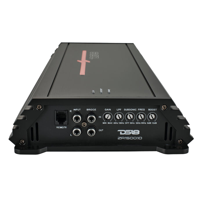 DS18 ZR 1-Channel Class D Amplifier 1500 Watts Rms @ 1-Ohm SKU: ZR1500.1D