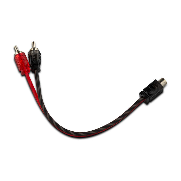 DS18 Level 1 RCA 100% Copper OFC Y Connector 1 FEMALE to 2 MALE SKU: RCA-1F2M