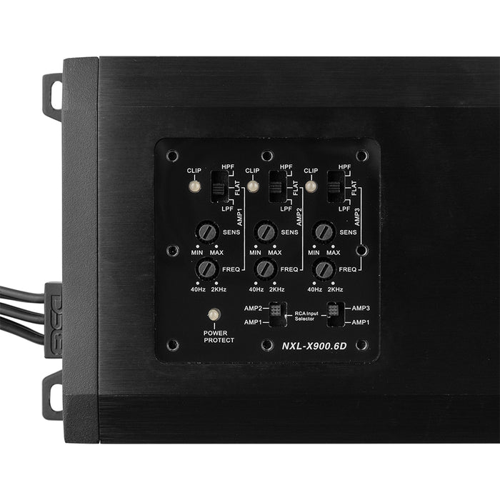 DS18 NXL 6-Channel Full-Range Class D IP67 Marine and Powersports Amplifier 6 x 150 Watts Rms @ 4-Ohm SKU: NXL-X900.6D
