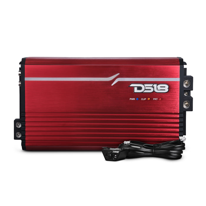 DS18 FRP Compact Full-Range Class D 1-Channel Amplifier 3,500 Watts Rms @ 1-Ohm Red SKU: FRP-3.5K/RD