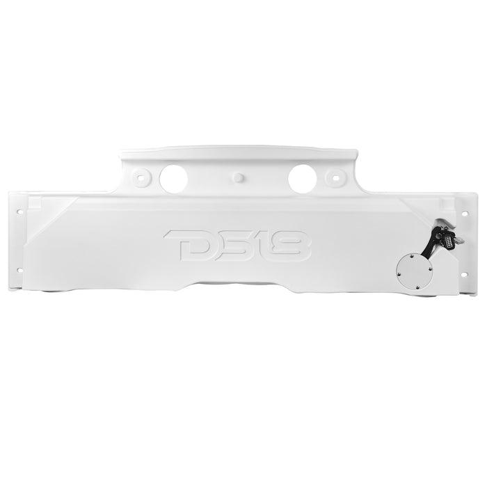 DS18 Jeep JK/JKU Overhead Sound Bar System Fits 4 X 8" Speakers (Not included) 4 X Tweeters PRO-TW4L and 2 X Drivers PRO-DRNSC1.5 and Harness Included- White SKU: JK-SBAR/WH.HT