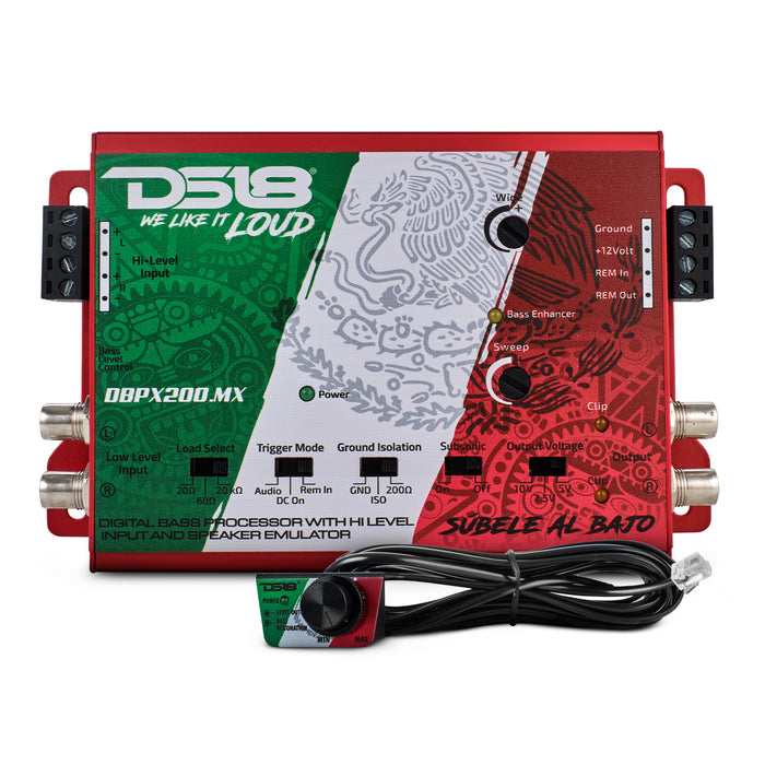 DS18 Digital Bass Processor With Hi to Low Signal Converter & Speaker Emulator – Mexico Design SKU: DBPX200.MX