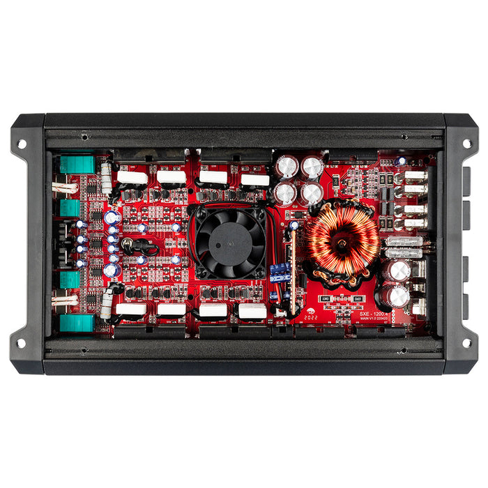 DS18 SXE Class A/B 4-Channel Full-Range Car Amplifier 4 x 60 RMS @4 Ohm 1200 Watts SKU: SXE-1200.4/BK