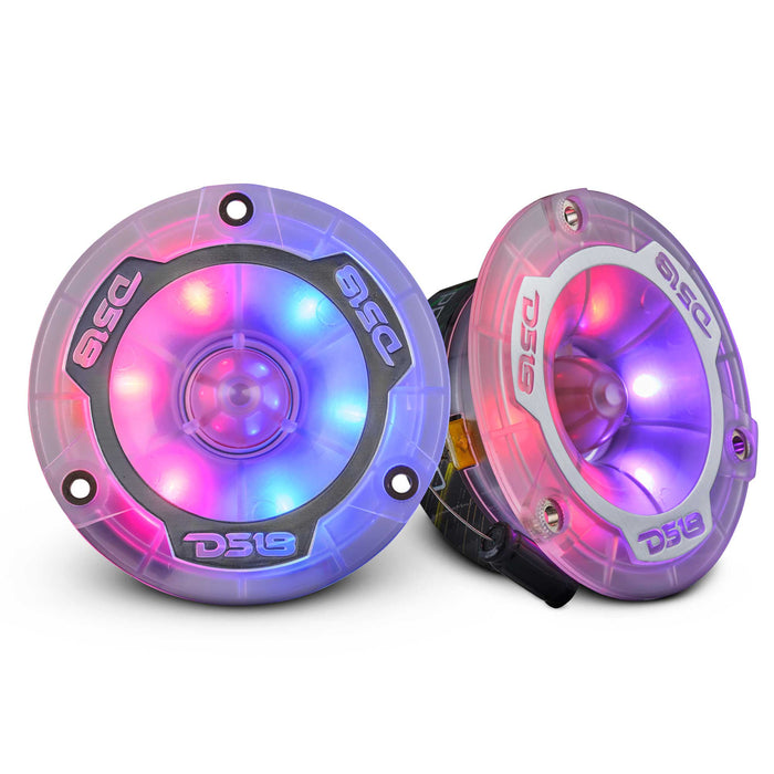 DS18 3.8” Super Bullet Tweeter with 1” Aluminum Voice Coil & Digital LED Lights SKU: PRO-TW1LD