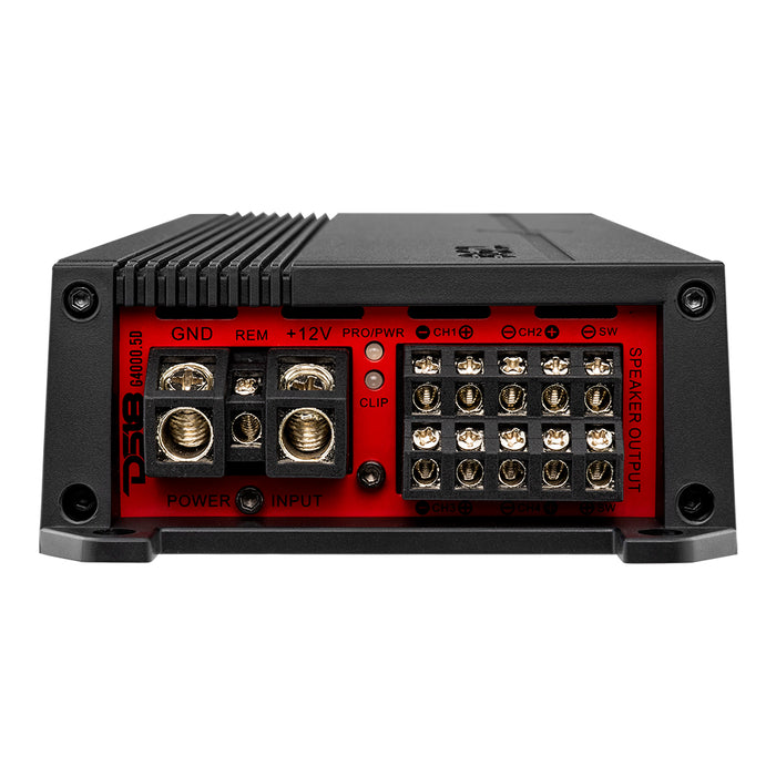 DS18 GEN-X 5-Channel Class D Amplifier 130 x 4 @ 4-Ohm + 900 x 1 @ 1-Ohm Watts Rms SKU: G4000.5D