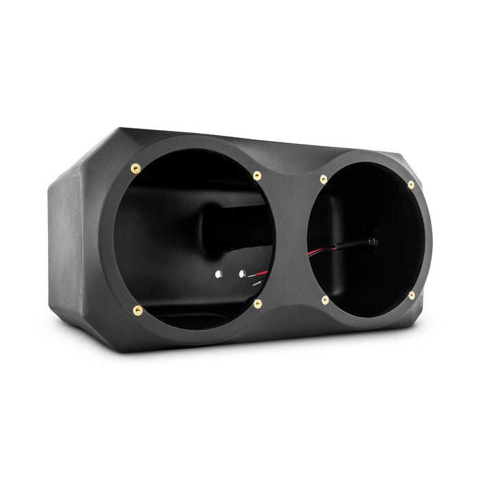 DS18 Polaris Slingshot Under Dash Empty Enclosure fits 2 x 6.5" Subwoofers | 2015 - 2019 SKU: SLG-UDSD6