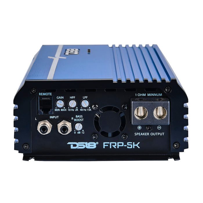 DS18 FRP Compact Full-Range Class D 1-Channel Amplifier 5,000 Watts Rms @ 1-Ohm Blue SKU: FRP-5K/BL