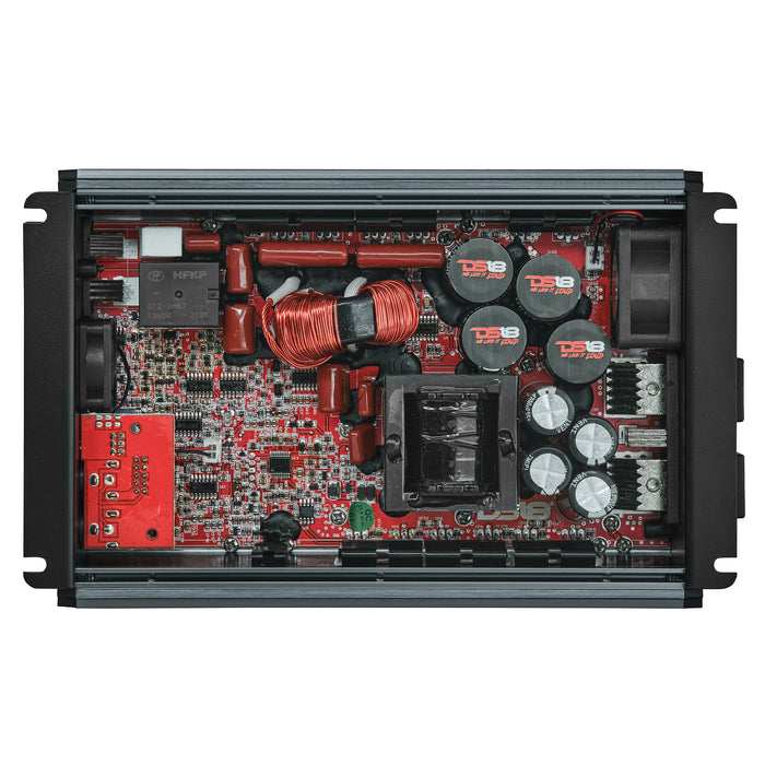 DS18 FRP Compact Full-Range Class D 1-Channel Amplifier 2,500 Watts Rms @ 1-ohm Titanium SKU: FRP-2.5K/TI