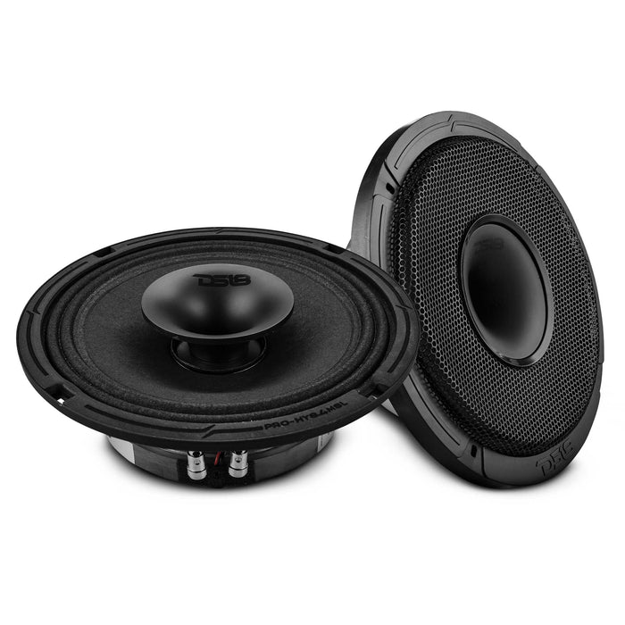 DS18 PRO 8" Shallow Coaxial Hybrid Mid-Range Loudspeaker with Built-in Driver 200 Watts Rms 4-Ohm SKU: PRO-HY8.4MSL