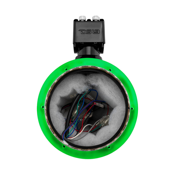 DS18 NXL 6.5" Marine and Powersports Empty Tower LED RGB Lights -Black Carbon Fiber SKU: CF-X6TP.NS