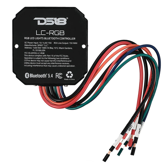 DS18 RGB-LED Lights Bluetooth Controller Water Resistant SKU: LC-RGB